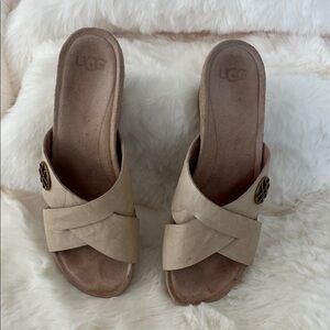 Ugg cork wedge slide